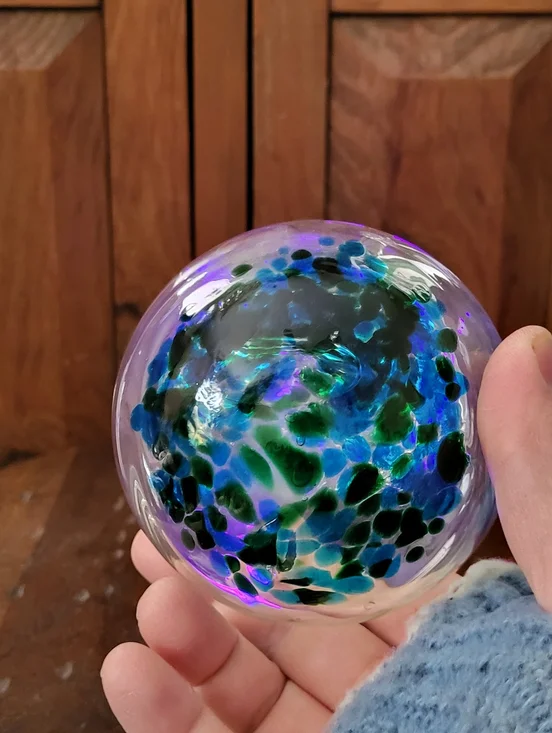 Handblown Glass Tree Of Life Orb - Picture 12 of 16